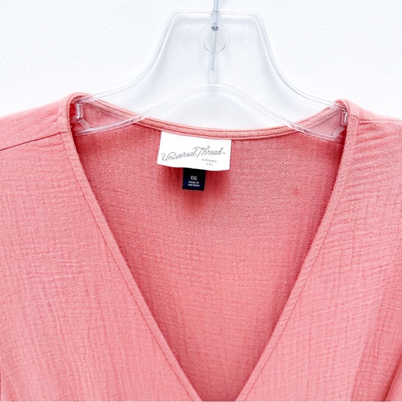 Universal Thread gauze Midi Wrap Dress - Picture 3 of 9